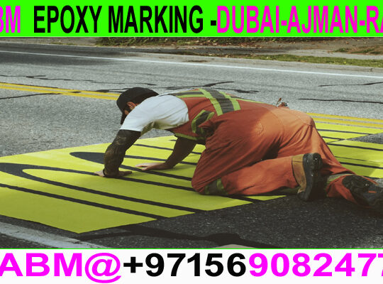 Road Marking Flooring in Ajman Dubai Rak