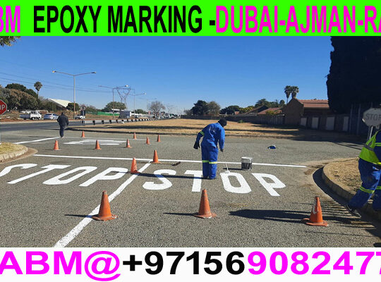Road Marking Flooring in Ajman Dubai Rak