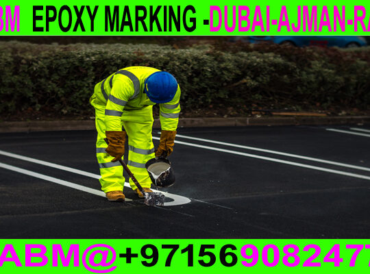 Road Marking Flooring in Ajman Dubai Rak