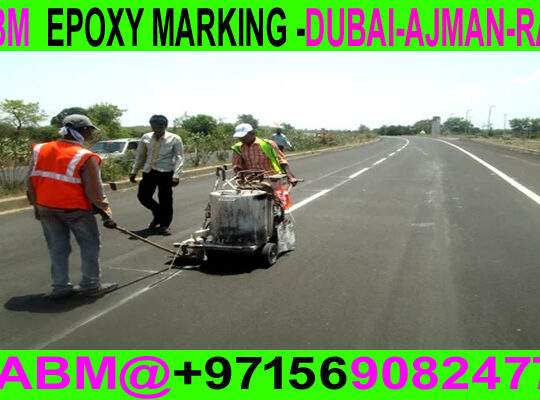 Road Marking Flooring in Ajman Dubai Rak