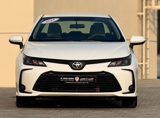 Toyota Corolla 1.6L 2024 GCC original paint, full