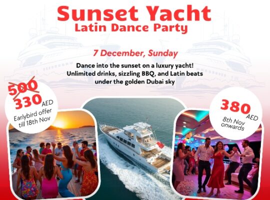 Dubai’s Hottest Sunset Yacht Latin Dance Party