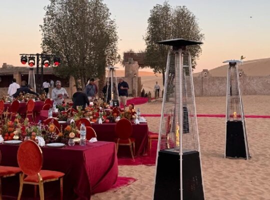 Black Pyramid Flame Gas Patio Heater for Sale