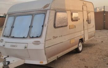 كرفان اوربي للبيع مع اضافاة خزانين بحالة ممتاز اقل