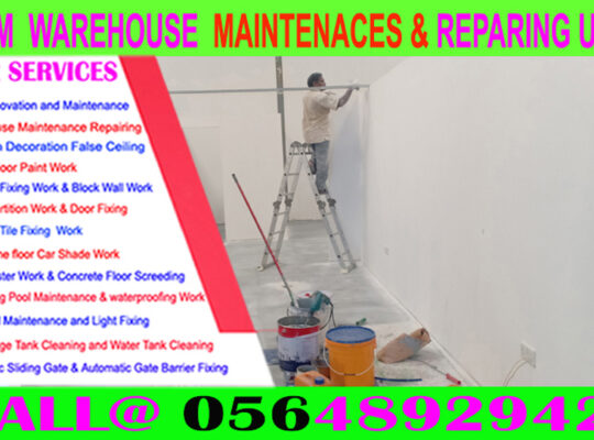 Warehouse Maintenance Repairing in Ajman Dubai Sha