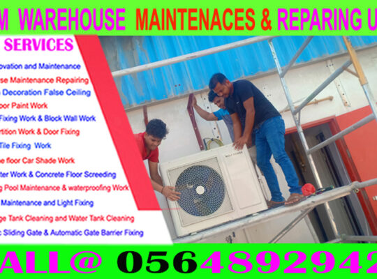 Warehouse Maintenance Repairing in Ajman Dubai Sha