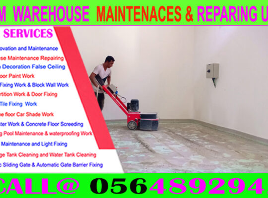 Warehouse Maintenance Repairing in Ajman Dubai Sha