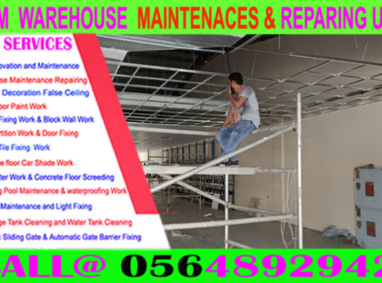 Warehouse Maintenance Repairing in Ajman Dubai Sha