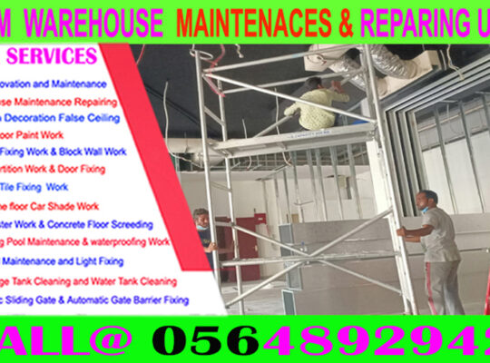 Warehouse Maintenance Repairing in Ajman Dubai Sha