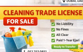 Active Cleaning Company Trade License For SaLe