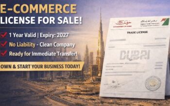 Active E-Commerce Trade License For SaLe
