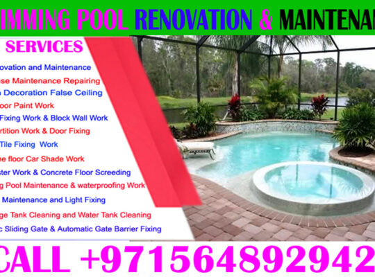 Swimming Pool waterproofing Maintenance in ajman