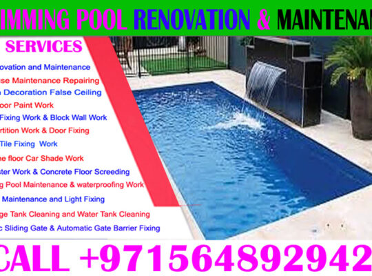 Swimming Pool Renovation Maintenance in Dubai Ajma