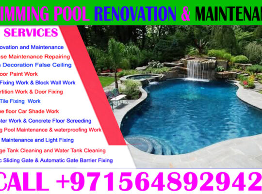 Swimming Pool waterproofing Maintenance in ajman