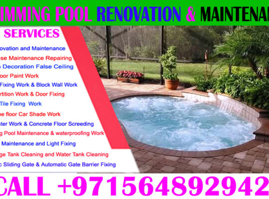 Swimming Pool waterproofing Maintenance in ajman